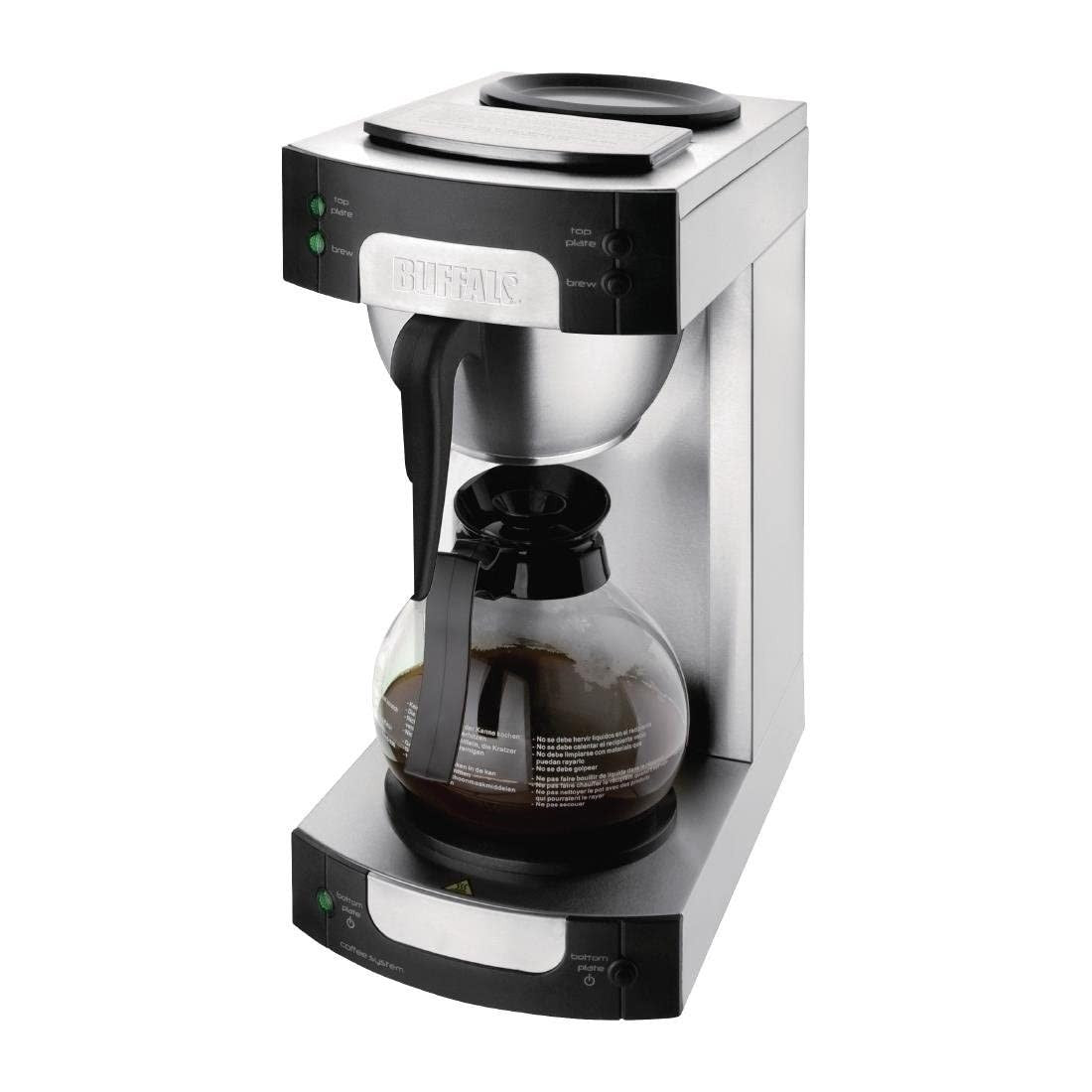 Commercial Filter Coffee Maker 1.7L | Fast Brew 6 Mins | Dual Hotplates