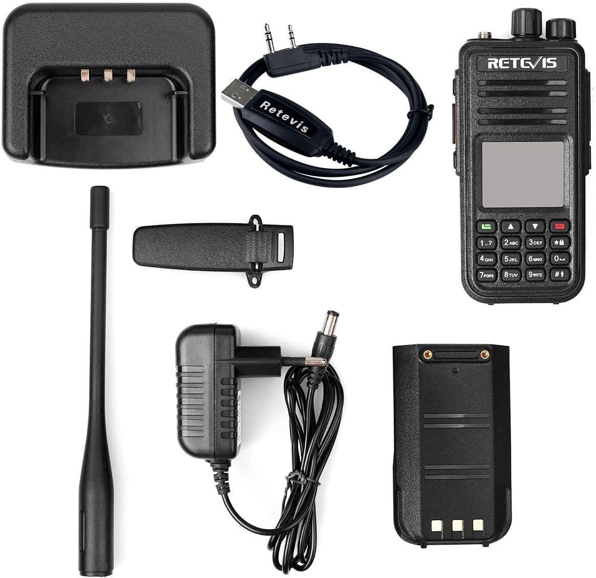 DMR Digital Analog Ham Radio GPS APRS Dual Band 3000 Channel Handheld