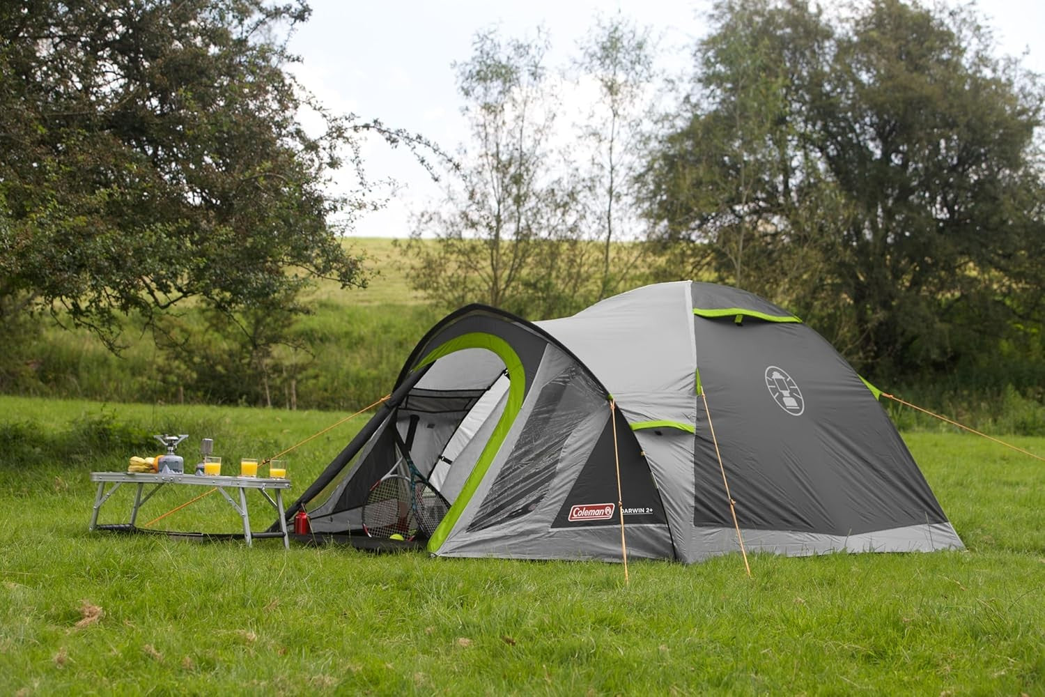 4 Person Camping Tent 4500mm Waterproof Darkened Dome