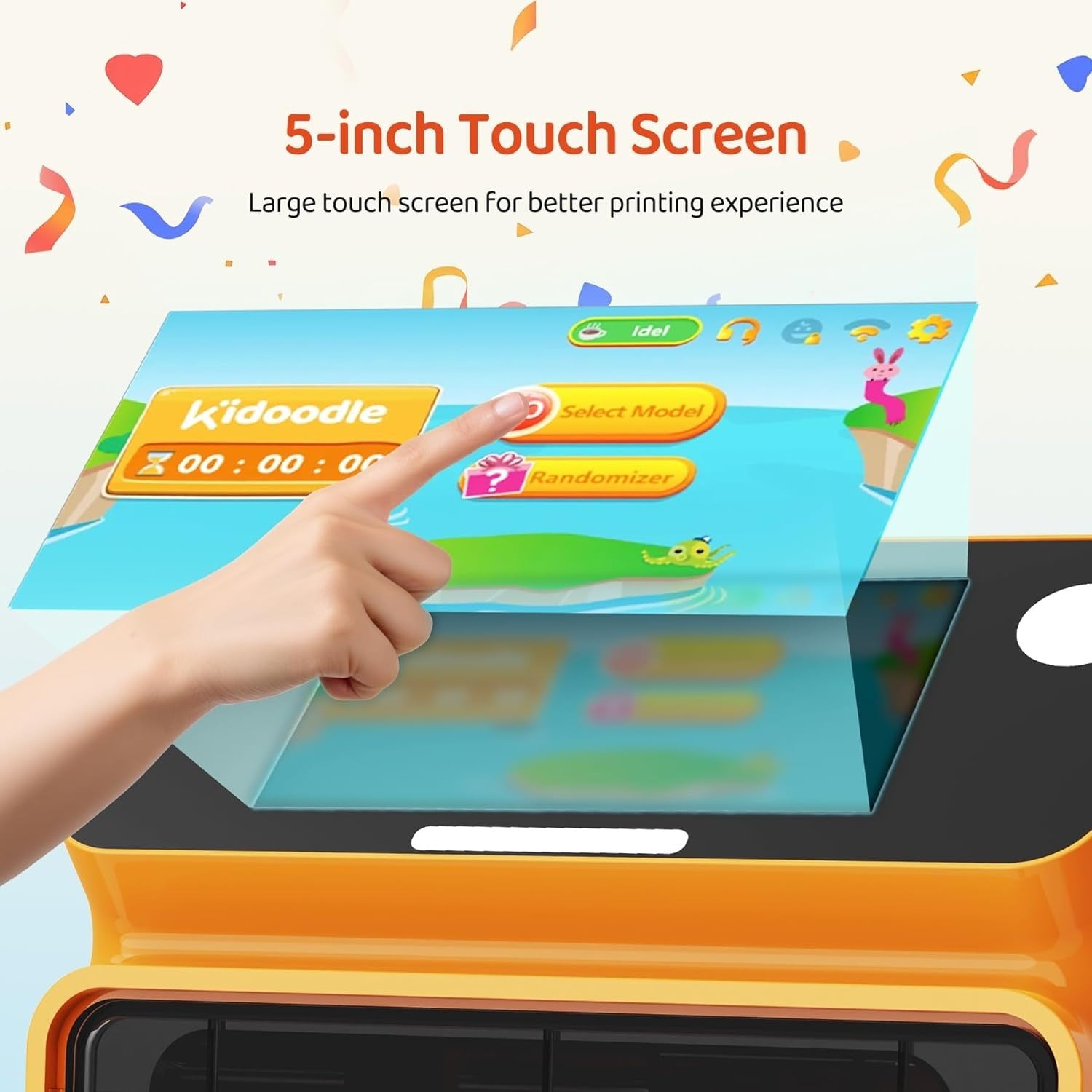 Kids Safe Mini 3D Printer WiFi App Control One-Click Print Touchscreen