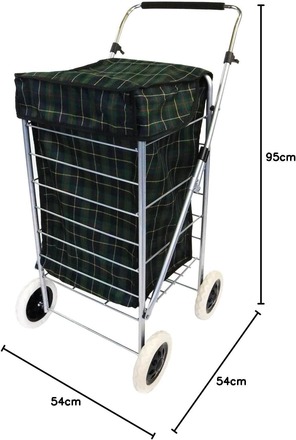 4 Wheel Folding Shopping Trolley Waterproof Bag Market Laundry Cart