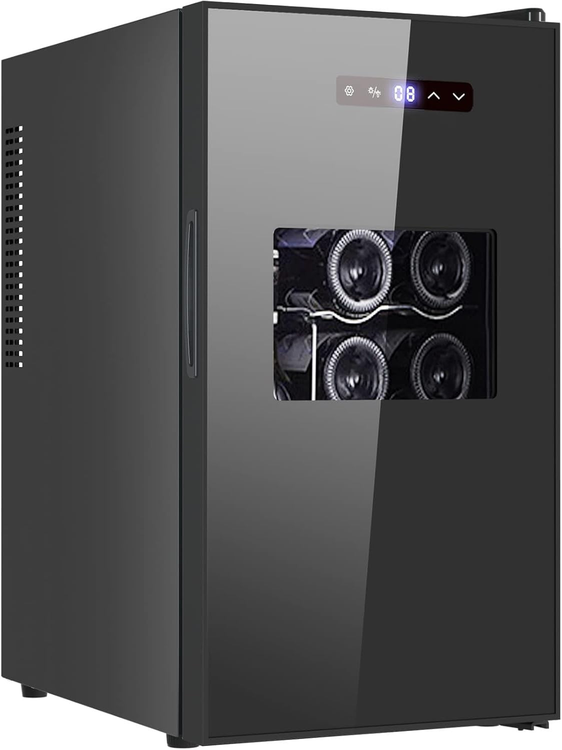 18 Bottle Wine Cooler Fridge Digital Touch Control Quiet Freestanding Chiller