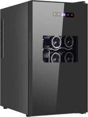 18 Bottle Wine Cooler Fridge Digital Touch Control Quiet Freestanding Chiller