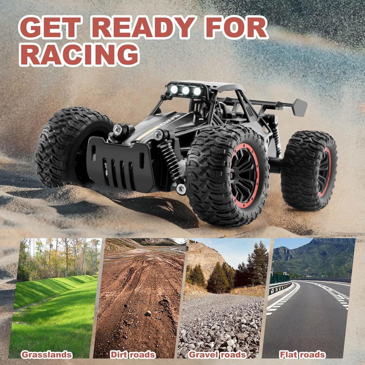 High Speed RC Car 1:16 Off-Road Monster Truck 2.4GHz Remote Control Toy