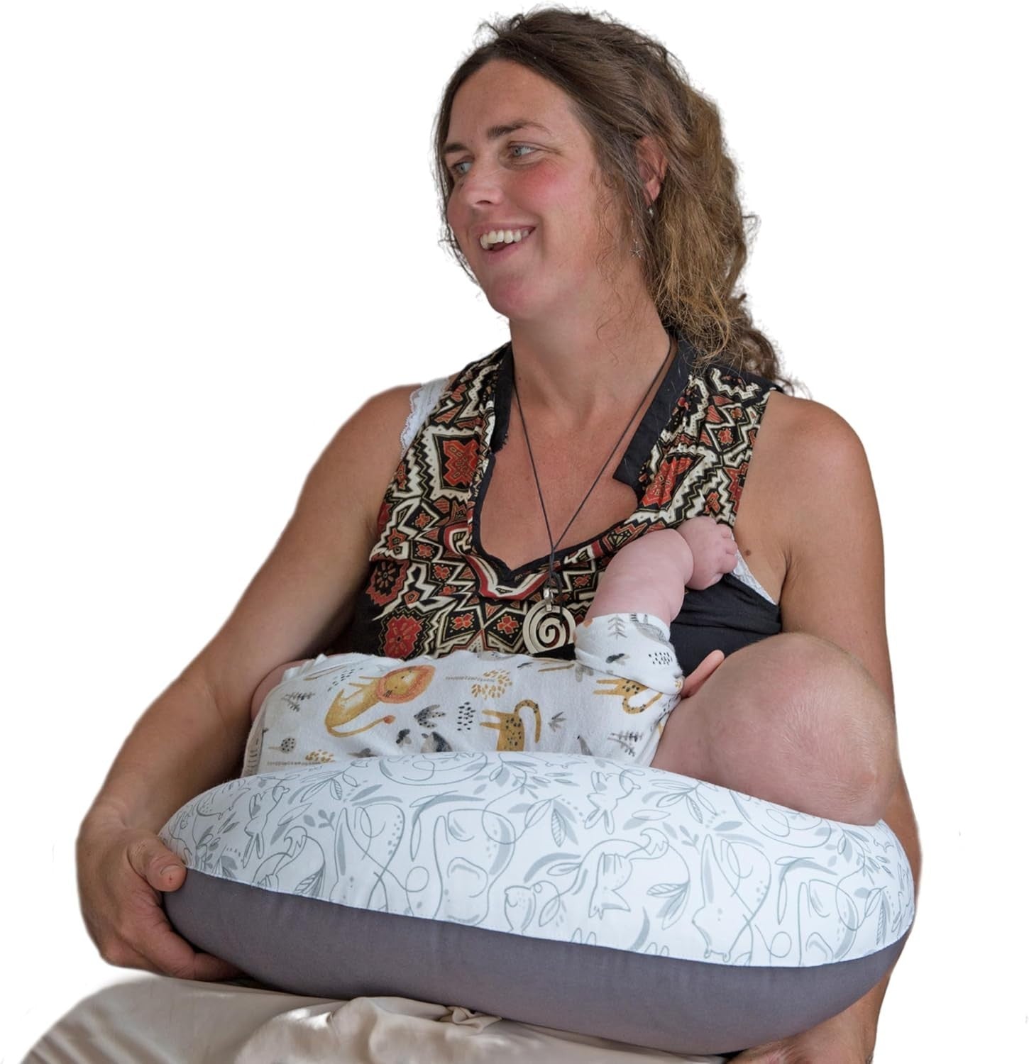 Breastfeeding Nursing Pillow Support Cushion Cotton Washable Cover 39”