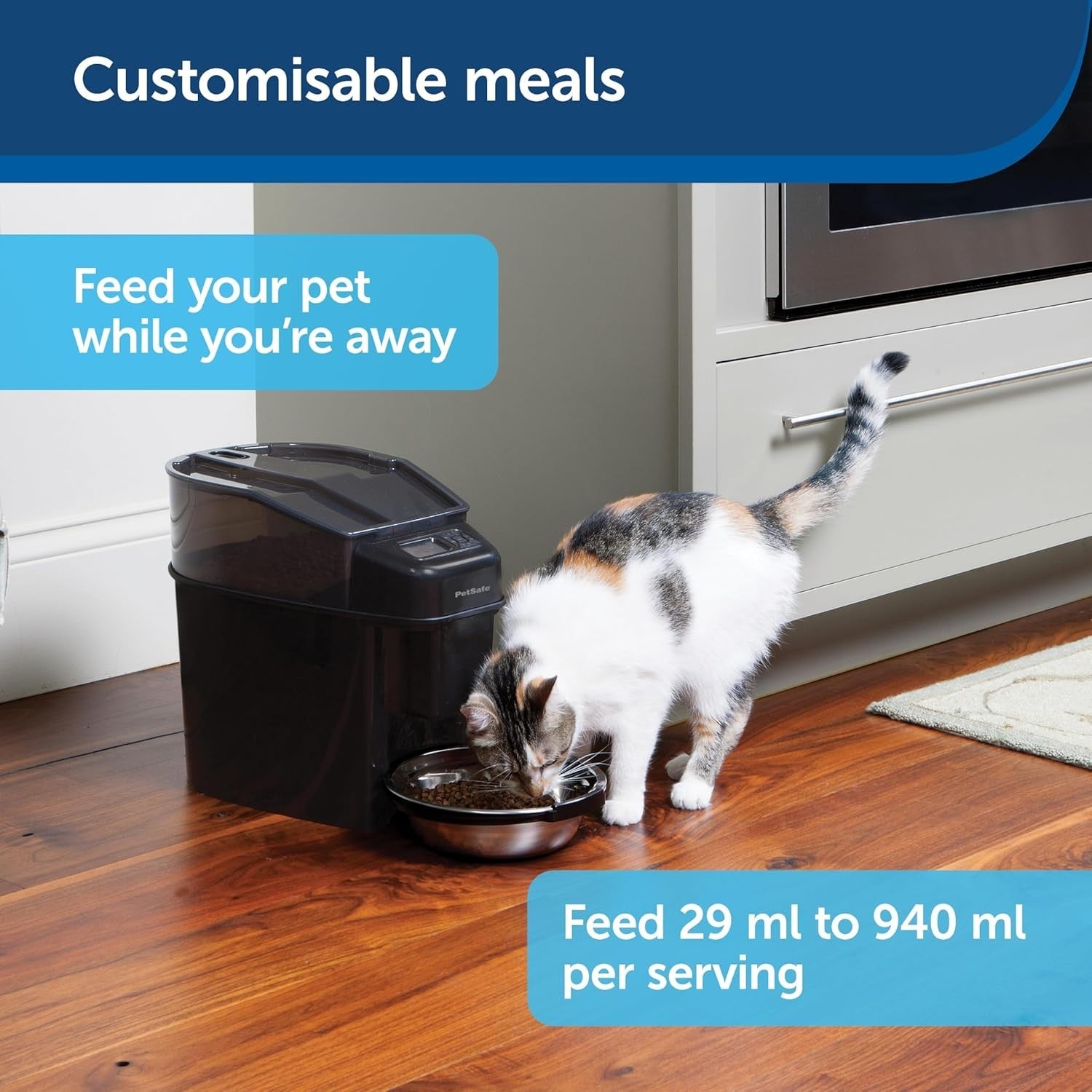 Automatic Pet Feeder 24 Cup Programmable Portion Control Food Timer