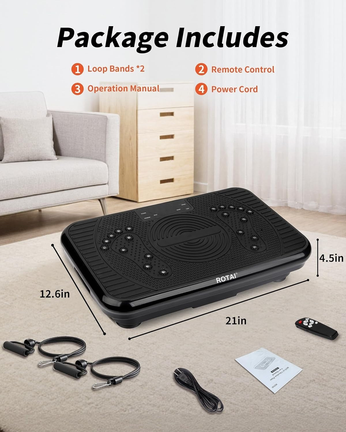 Shake Plate Vibration Exercise Machine Lymphatic Drainage 400lb