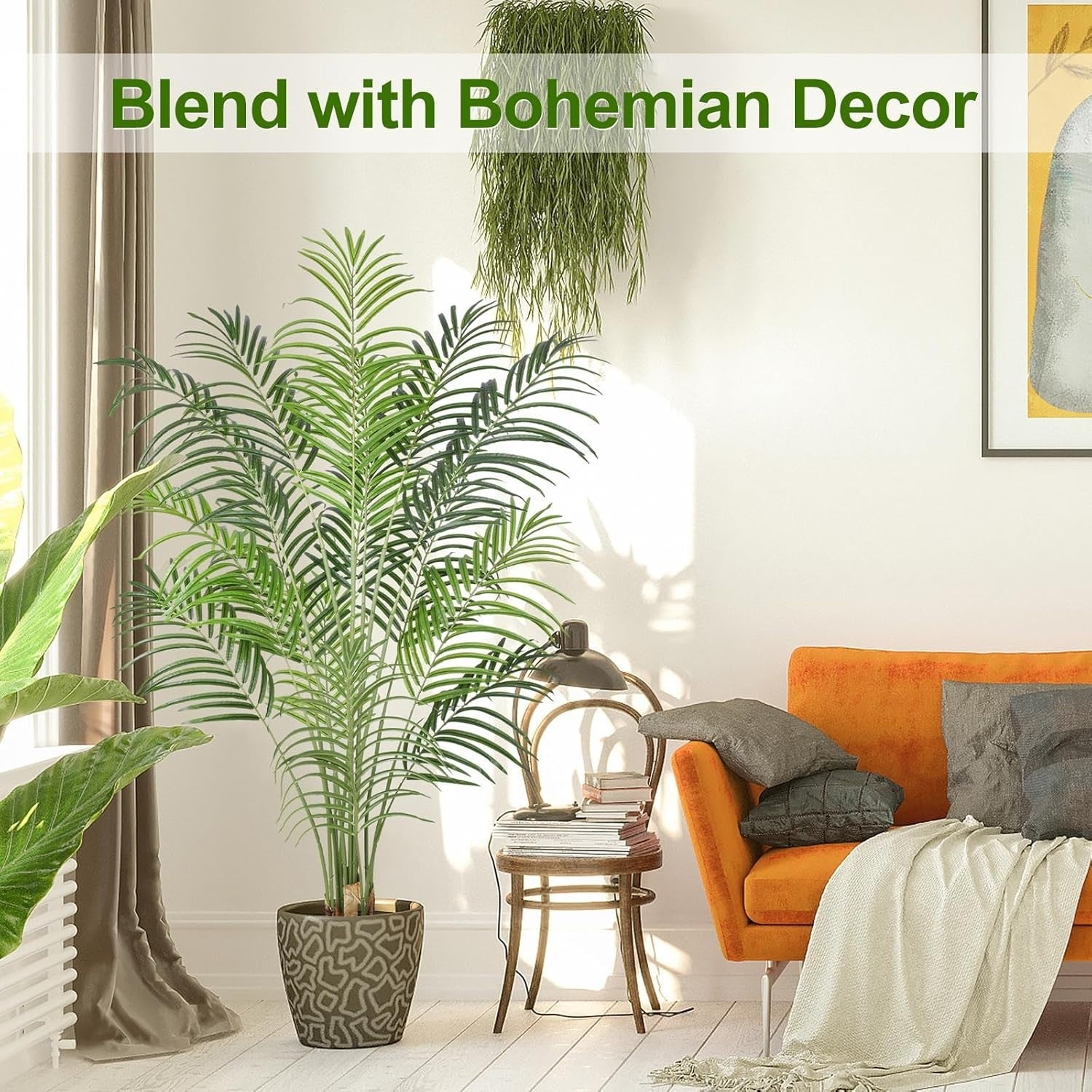 2pcs 170cm Artificial Palm Tree Faux Tropical Indoor Outdoor Home Decor Plant