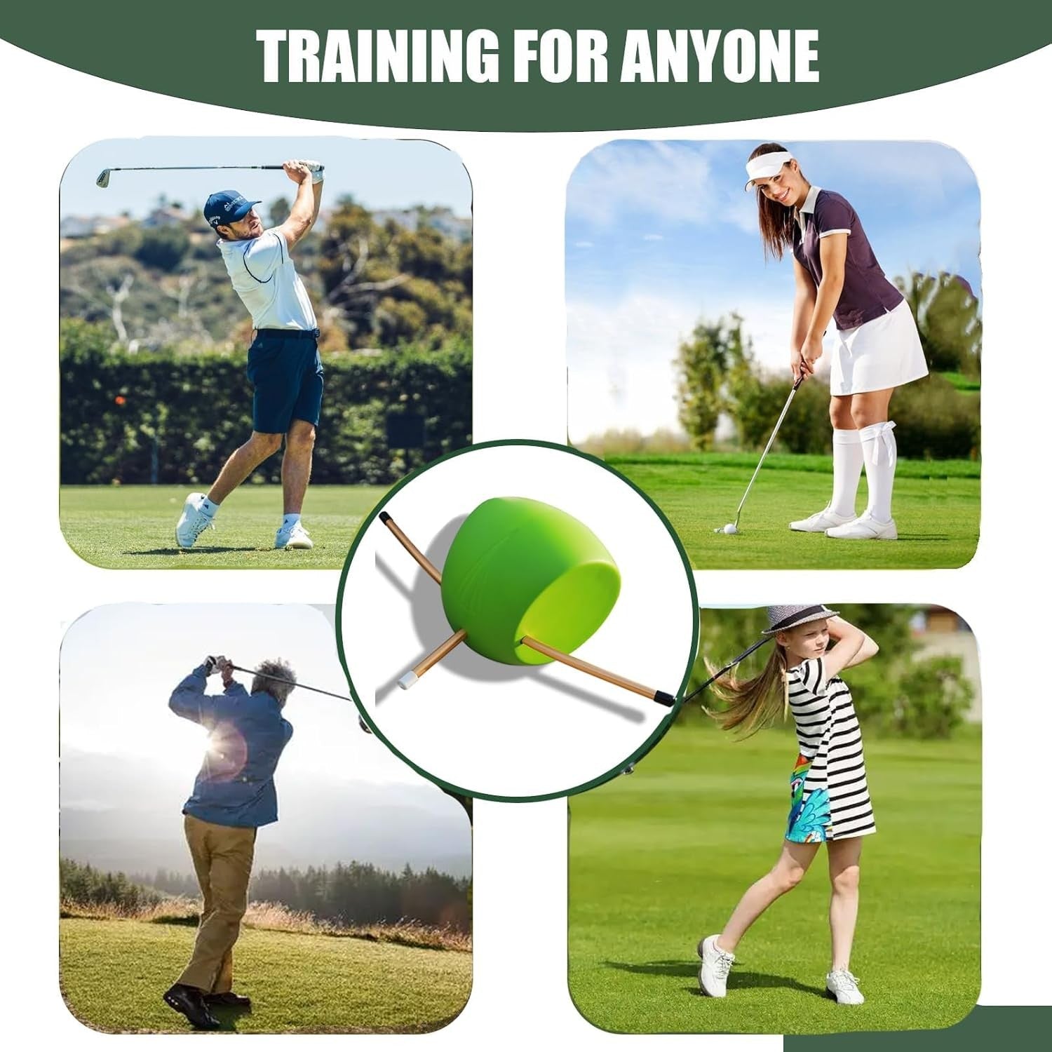 Golf Swing Training Aid Arm Alignment Rod Hand Position Trainer