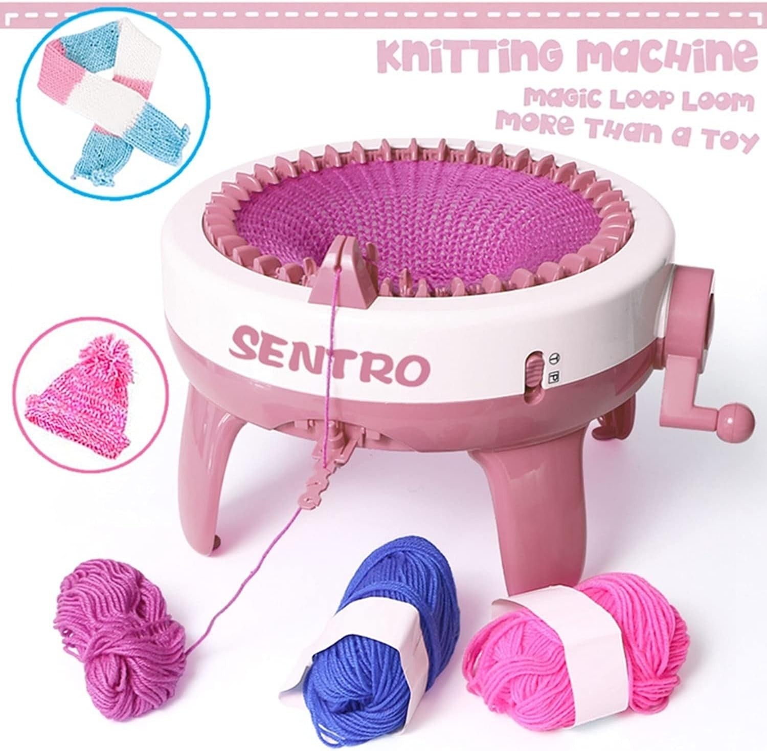 40 Needle Knitting Machine Circular Loom with Row Counter Hat Scarf Maker
