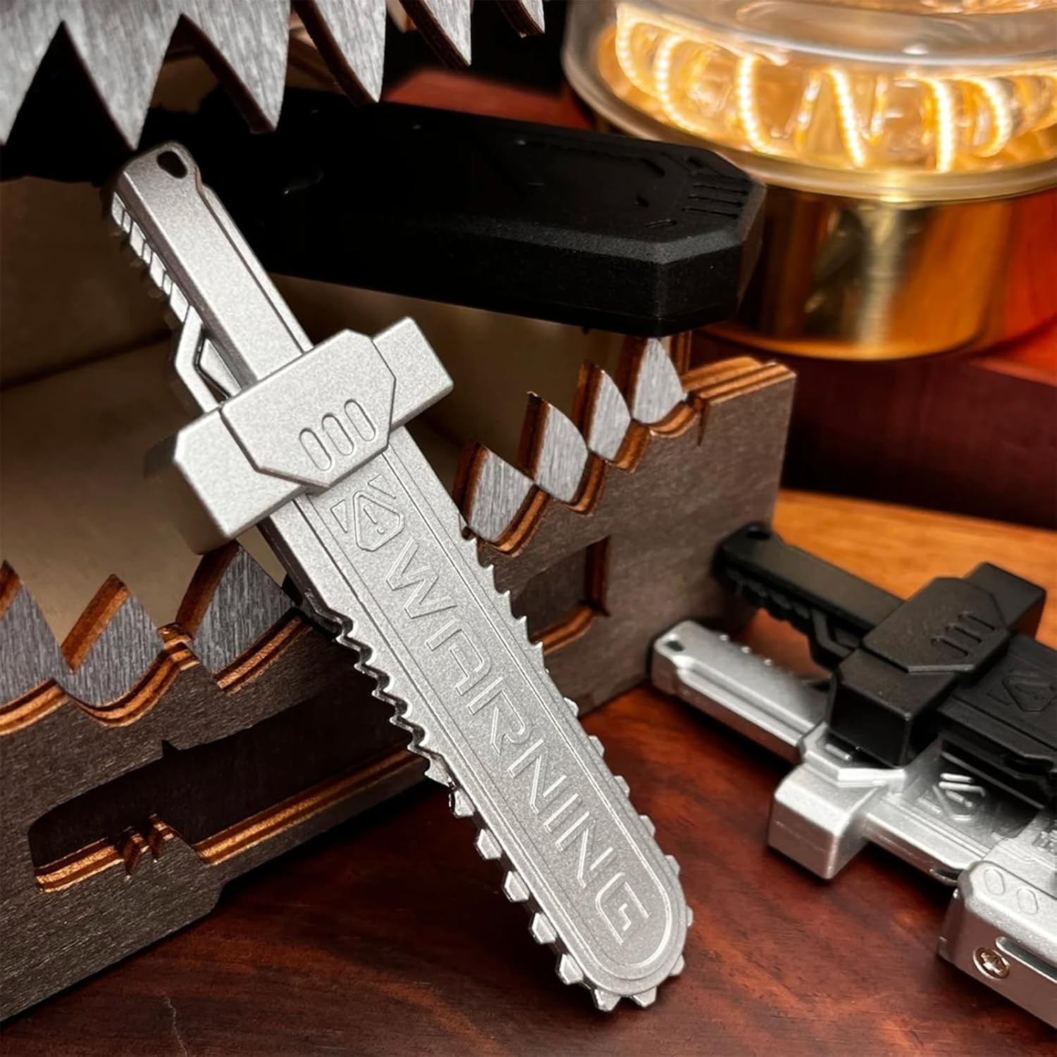Metal Sword Fidget Slider Clicker Silent Stress Relief EDC