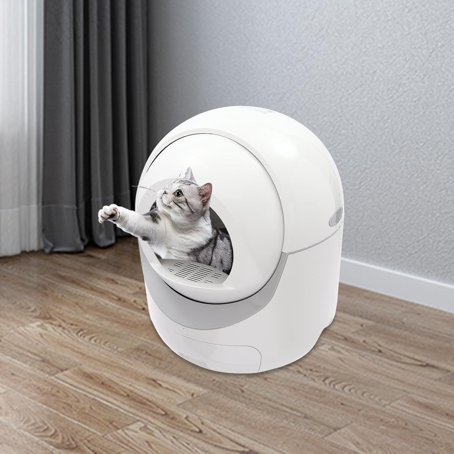 Self Cleaning Cat Litter Box XL Open Top App Control Multi Cat