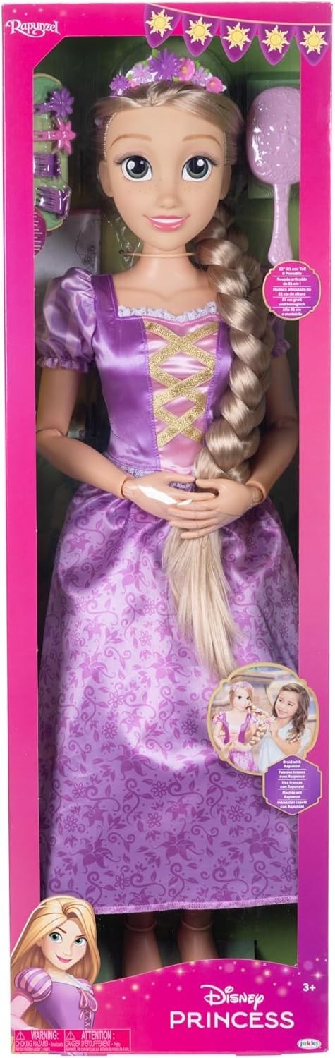 32in Princess Doll My Size Articulated Long Braided Hair Accessories Gift