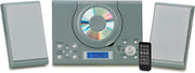 Wall Mount CD Player Stereo System USB MP3 FM Radio Alarm Remote Control Grey