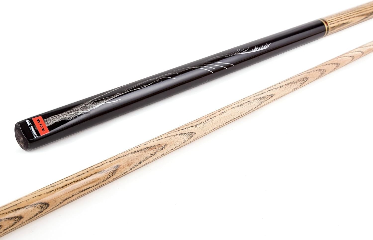 Ash Snooker Pool Cue 57" Centre Joint 9.5mm Tip Soft Case