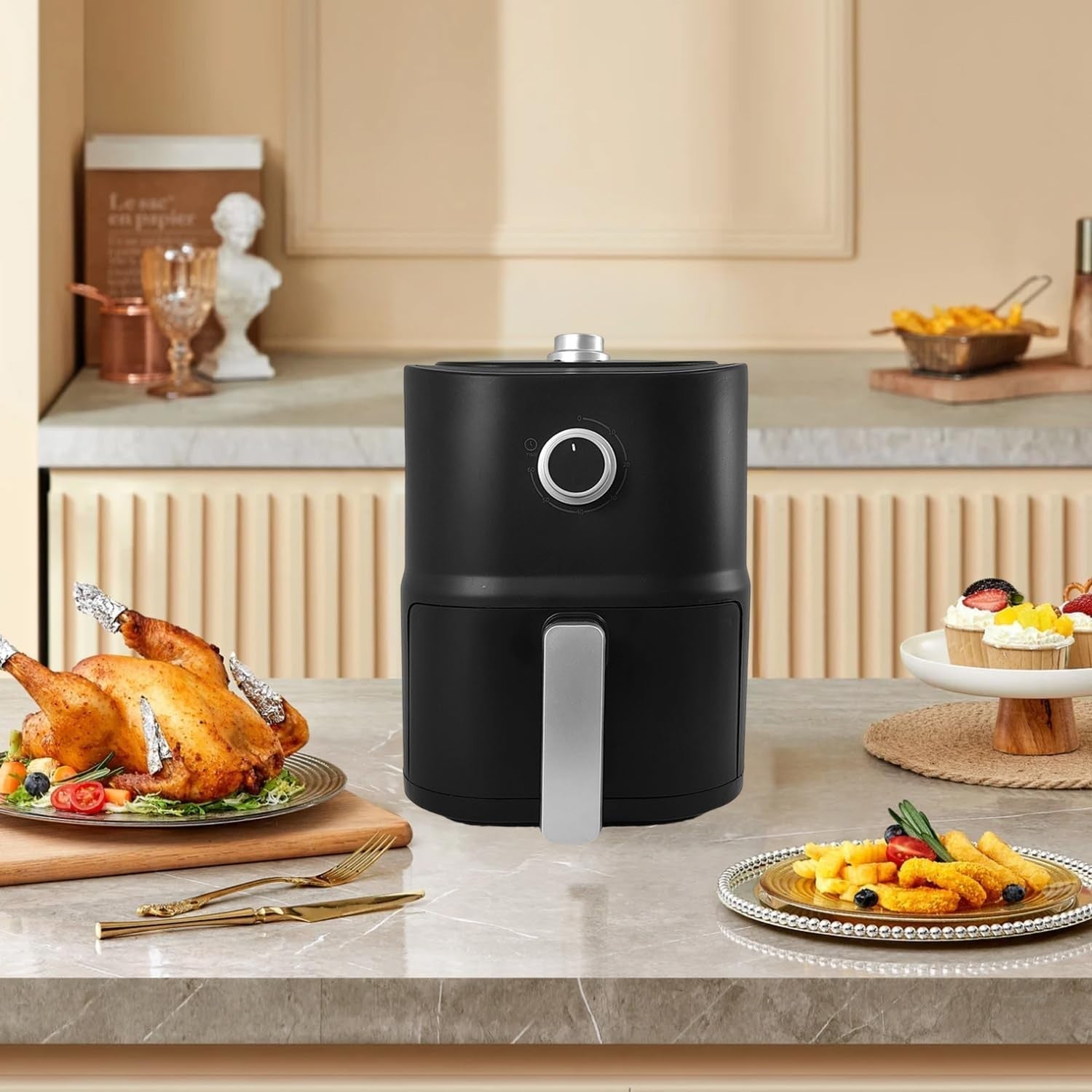 Compact 3L Air Fryer Oven 5-in-1 Multicooker | Healthy Low-Fat Cooking