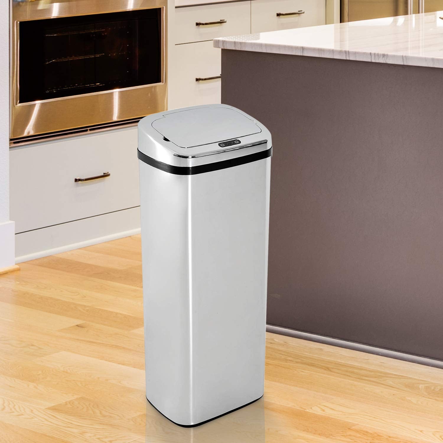 50L Touchless Kitchen Bin Motion Sensor Stainless Steel