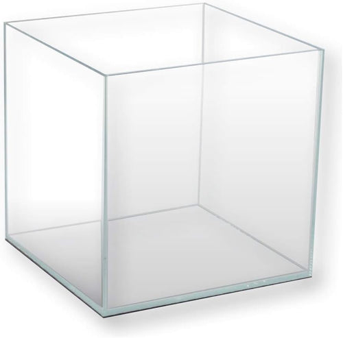 25L Cube Aquarium Glass Tank for Shrimps, Crabs & Small Fish