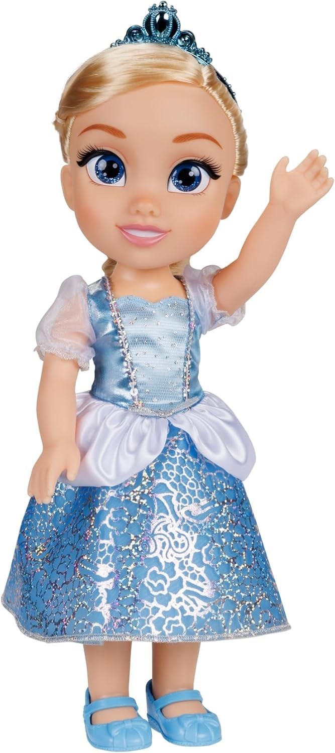 14in Princess Doll Glitter Eyes Shimmery Dress Tiara Shoes Brush