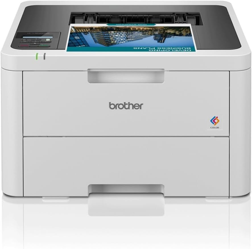 Wireless Colour LED Printer A4 USB Duplex High-Speed Grey