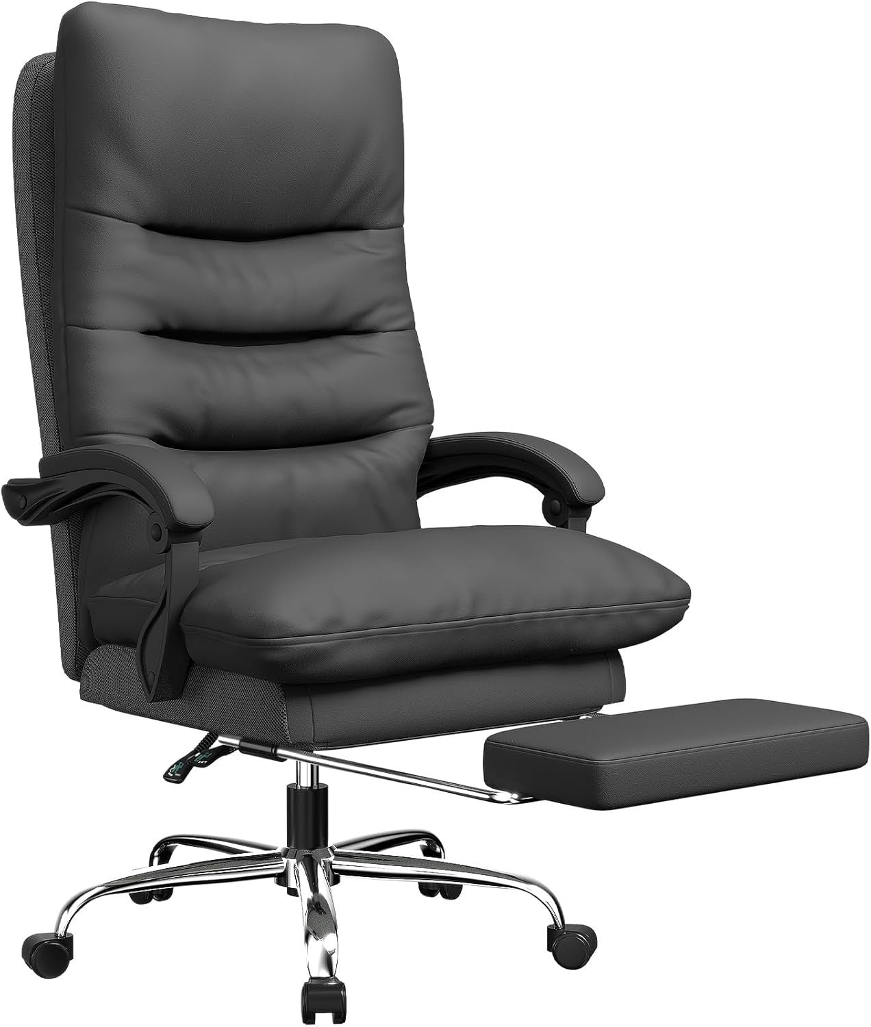 Executive Office Chair Ergonomic PU Leather Computer Desk Seat Adjustable Reclin