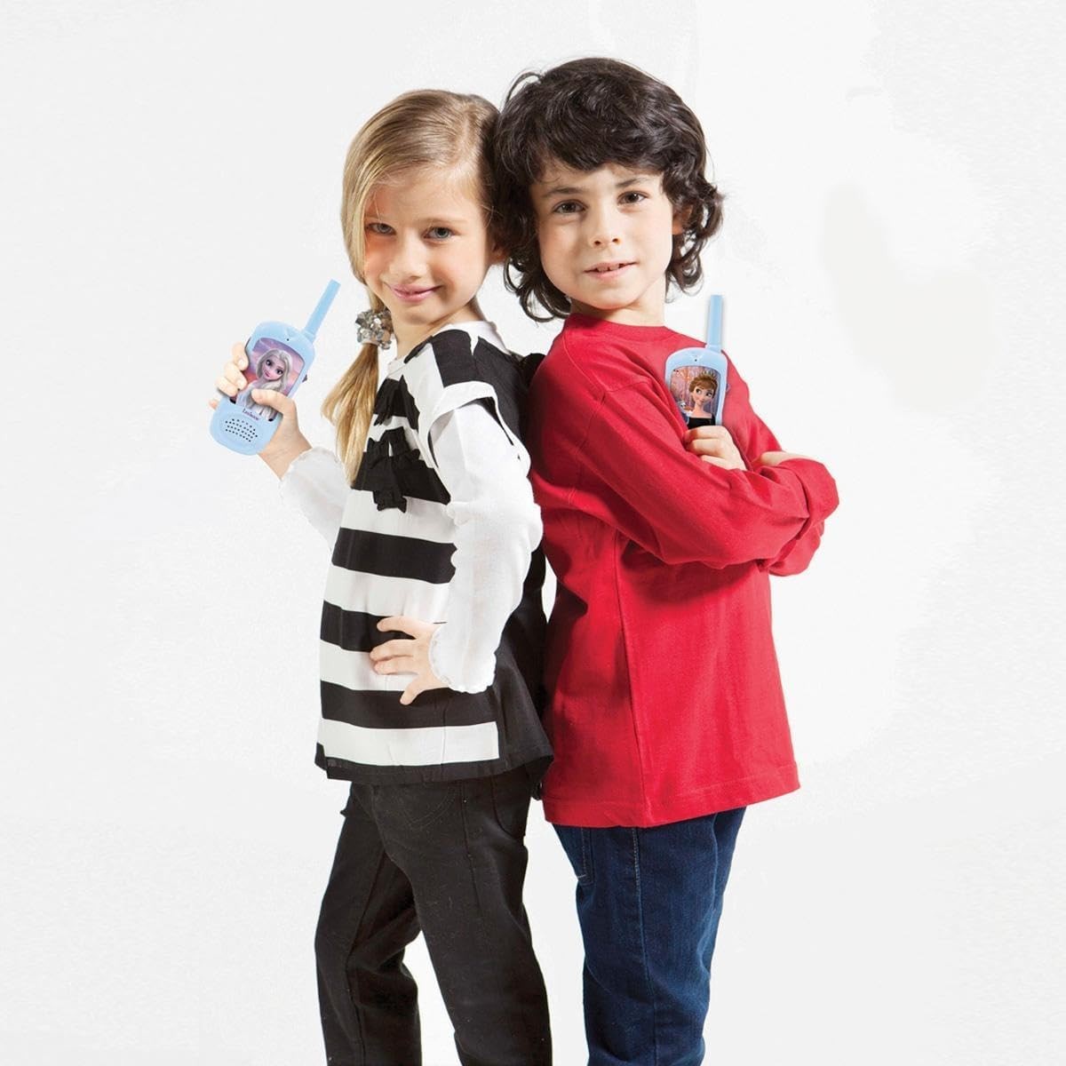 Kids Frozen Walkie Talkies Belt Clip Outdoor Communication Toy Set