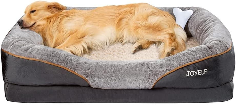 XL Orthopedic Memory Foam Dog Bed Waterproof Sofa 101x76x23cm