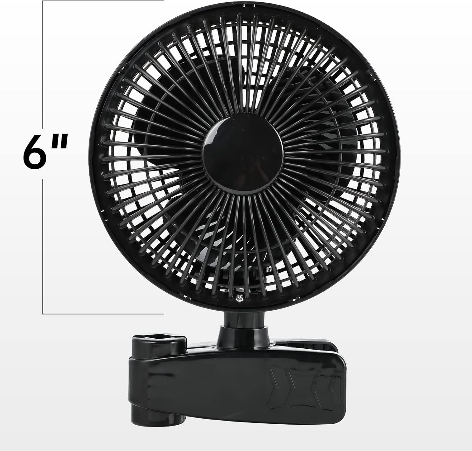 Two 6Inch Dual Clip Fans – Adjustable 90° Angle Quiet 2-Speed Desk or Wall Mount