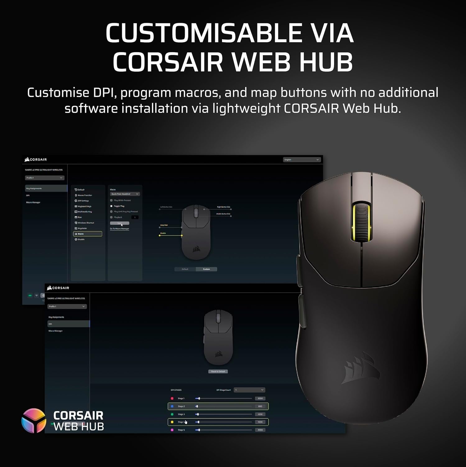 White Ultralight Wireless Gaming Mouse 33K DPI 8000Hz 36g FPS
