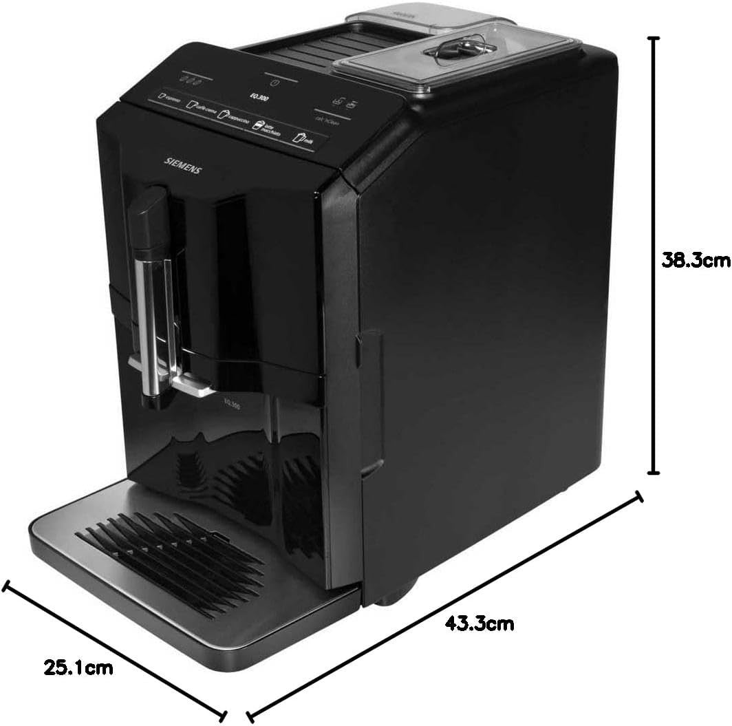 Automatic Bean-to-Cup Coffee Machine | Built-In Grinder | 1.4L | Compact | Latte