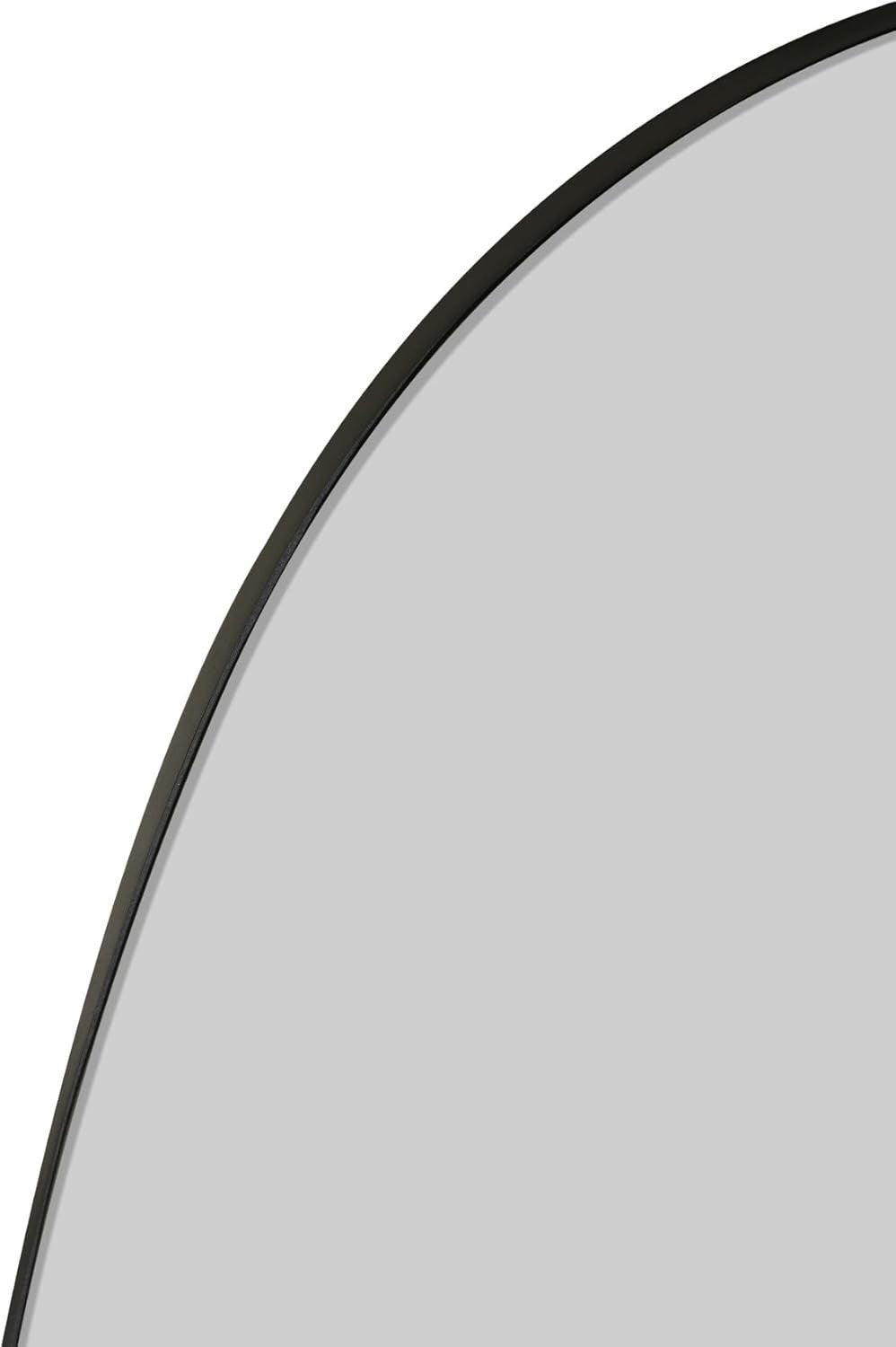 Large Irregular Wall Mirror Frameless Modern Glass 180x80cm for Entryway