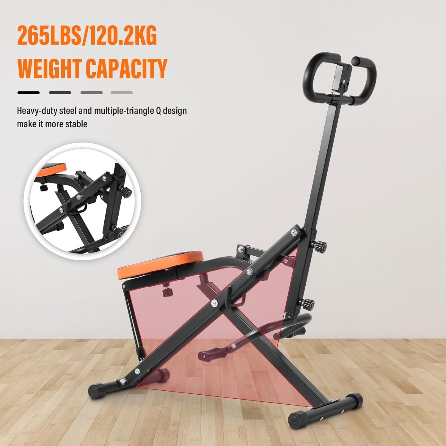 Squat Assist Trainer LCD Monitor Foldable Glute Leg Home Gym Machine