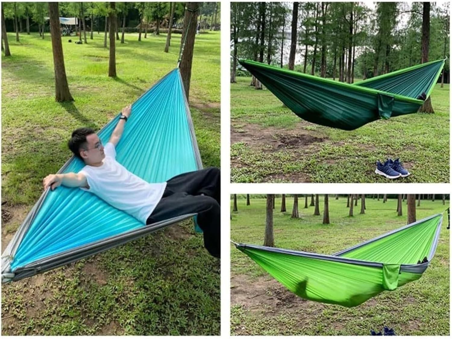 Camping Hammock Lightweight 300x200cm Portable Outdoor Bed Holds 440lbs