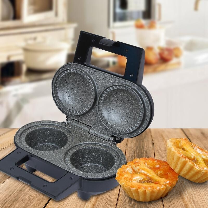 Double Pie Maker 1000W Electric Non-Stick Marble Deep Fill Cooker