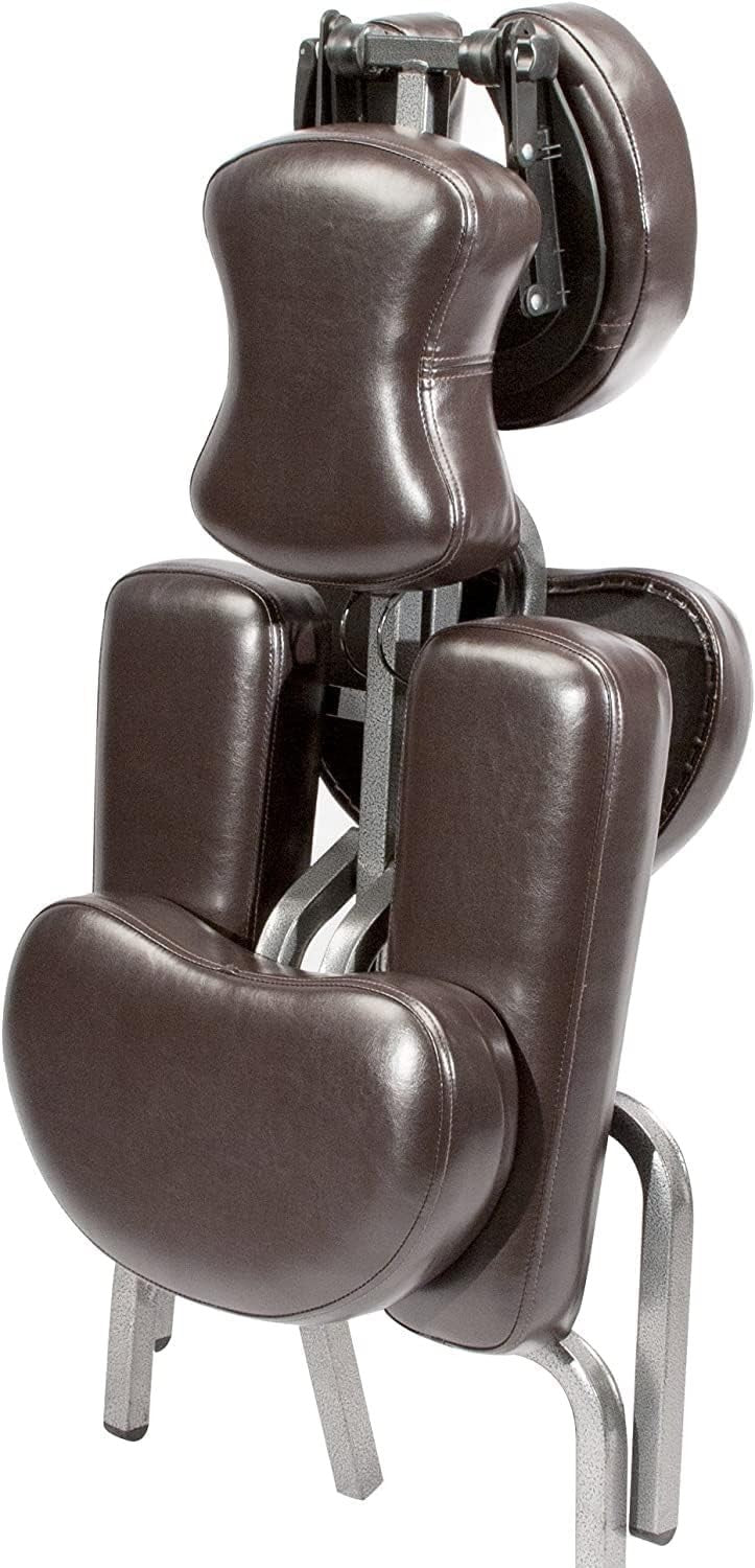 Portable Massage Chair Lightweight Adjustable Folding Spa Tattoo Therapist Brown
