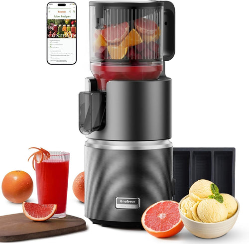 Cold Press Juicer 4.9in Wide Feed Chute 350W High Yield BPA Free