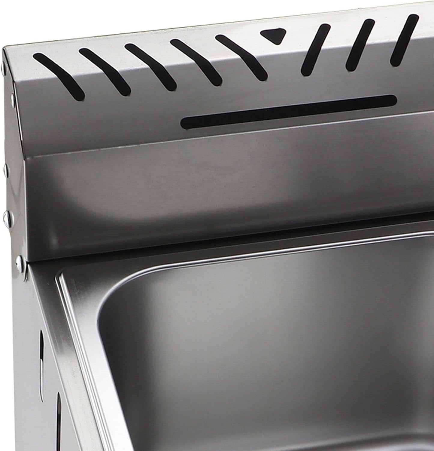 LPG Gas Deep Fryer 6L Stainless Steel Countertop Adjustable Heat