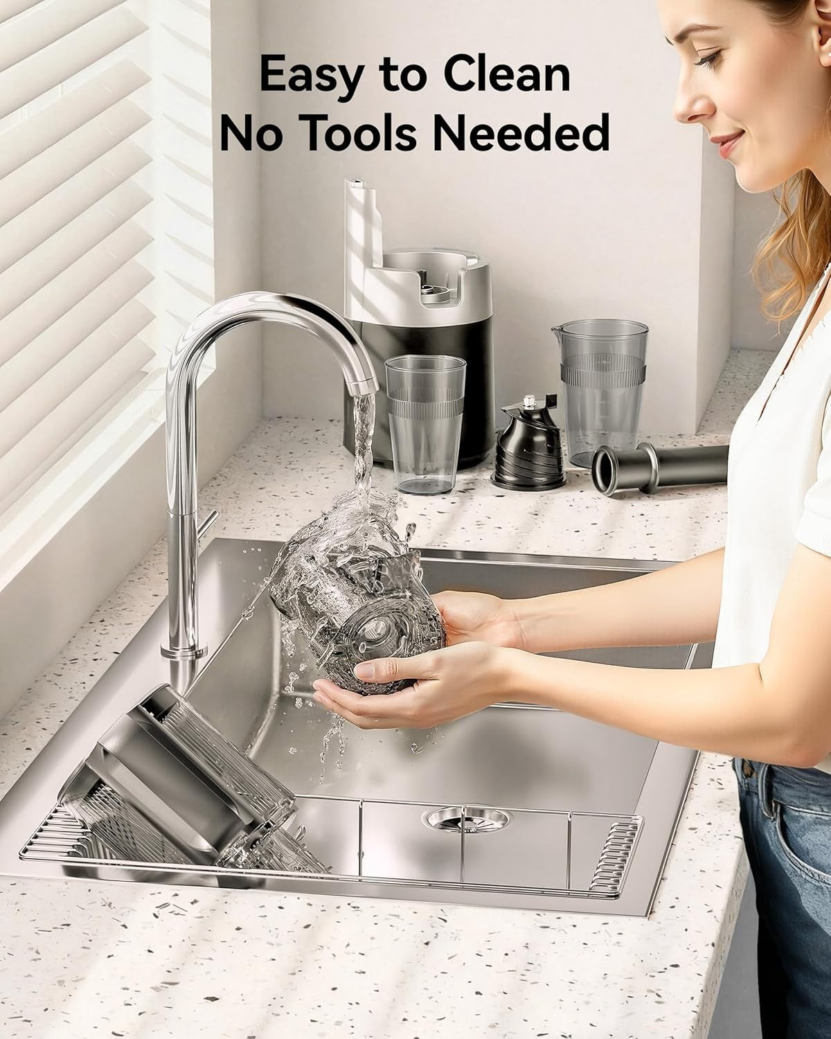 Cold Press Juicer 135mm Wide Feed Opening 1.8L Slow Masticating