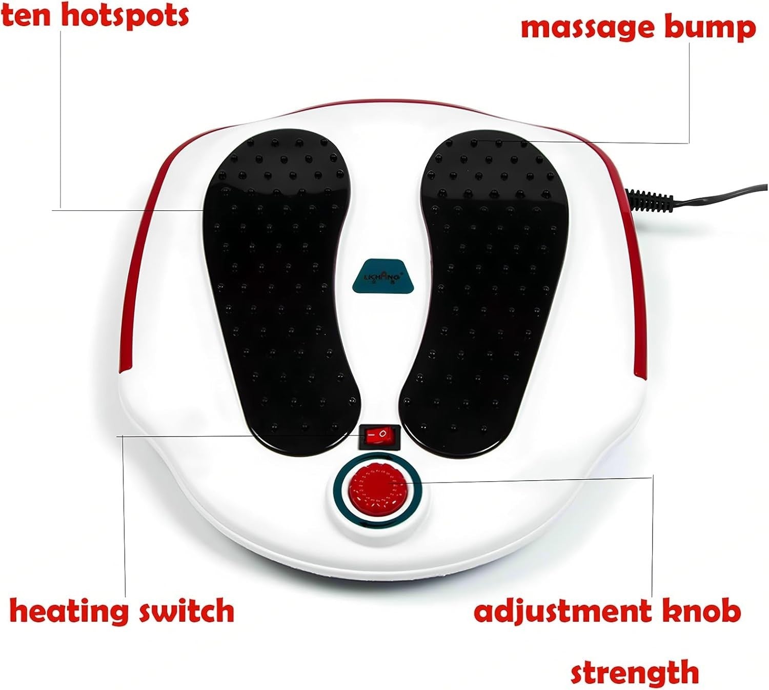 Heated Shiatsu Foot Massager Deep Kneading Circulation Pain Relief