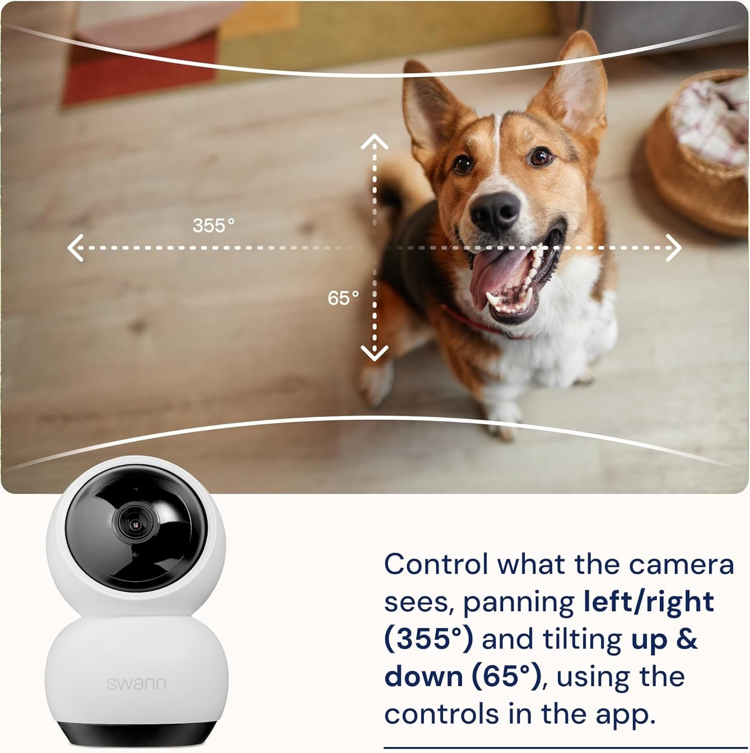 2K PTZ WiFi Security Camera Auto Tracking Night Vision Two Way Audio