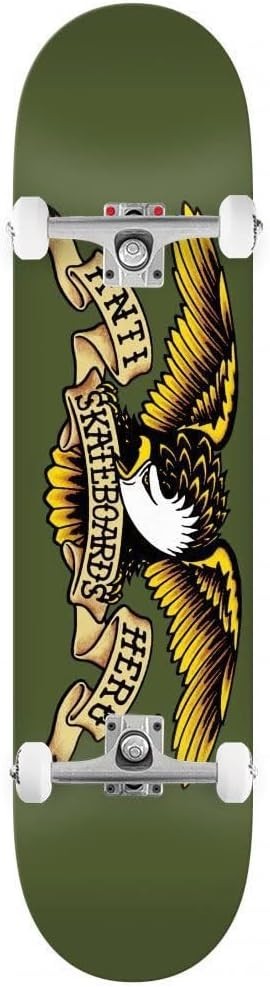 Classic Eagle 8.38 Complete Skateboard Street Deck White