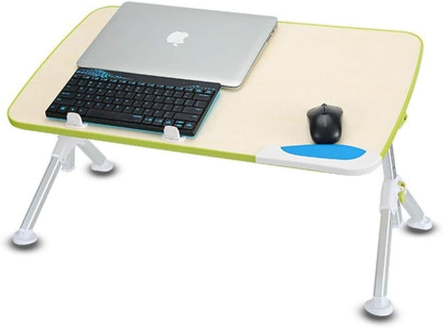 Portable Adjustable Laptop Table 70x40cm Foldable Olive Green Bed Desk