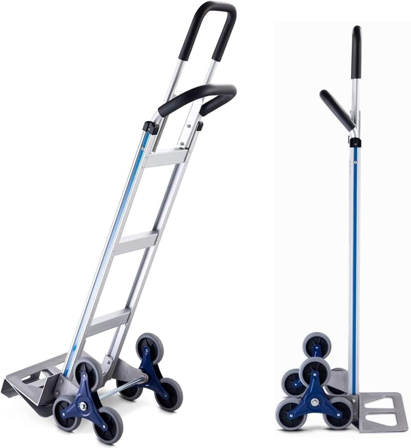 Heavy Duty Stair Climbing Hand Truck 250KG 6 Wheel Aluminium Trolley