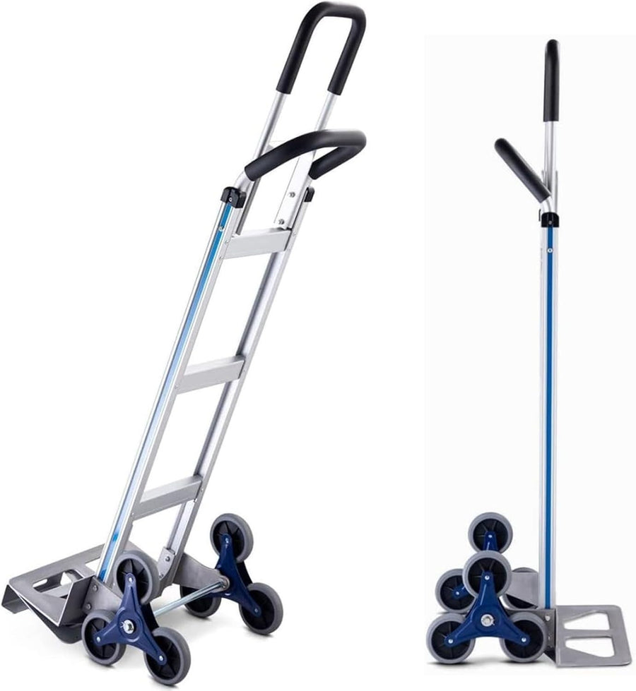 Heavy Duty Stair Climbing Hand Truck 250KG 6 Wheel Aluminium Trolley