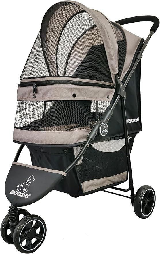3 Wheel Dog Stroller Jogger Pushchair Lightweight Foldable All Terrain Travel