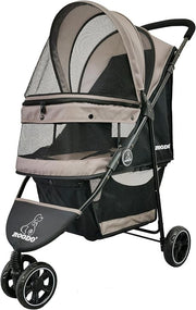3 Wheel Dog Stroller Jogger Pushchair Lightweight Foldable All Terrain Travel