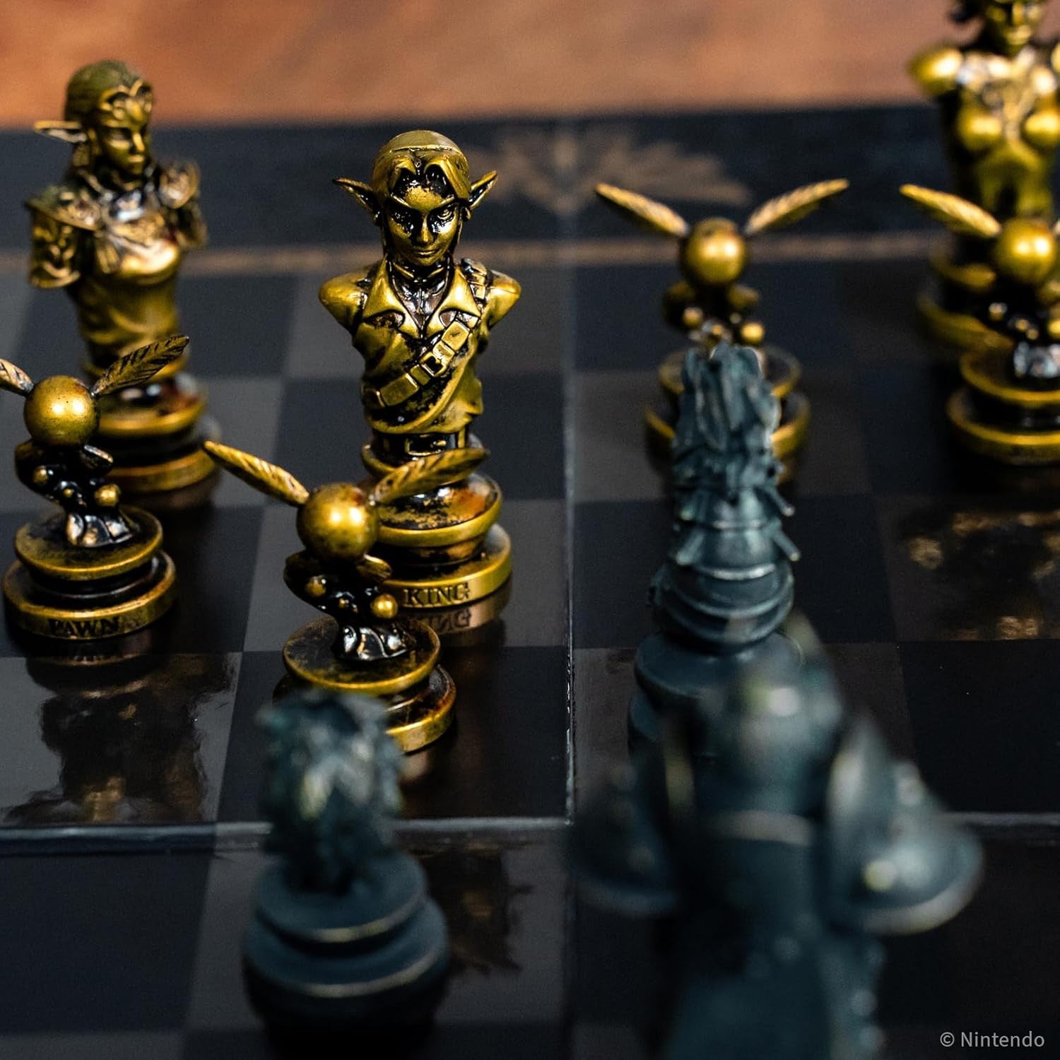 Luxury Zelda Style Fantasy Chess Set | Hero vs Villain Pieces | Collector Board