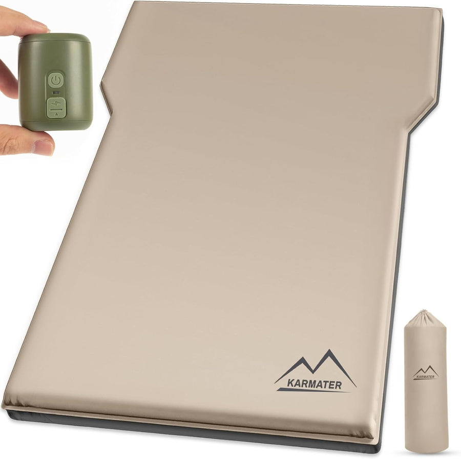 SUV Air Mattress Car Bed Inflatable Camping Pad Memory Foam 2-Person