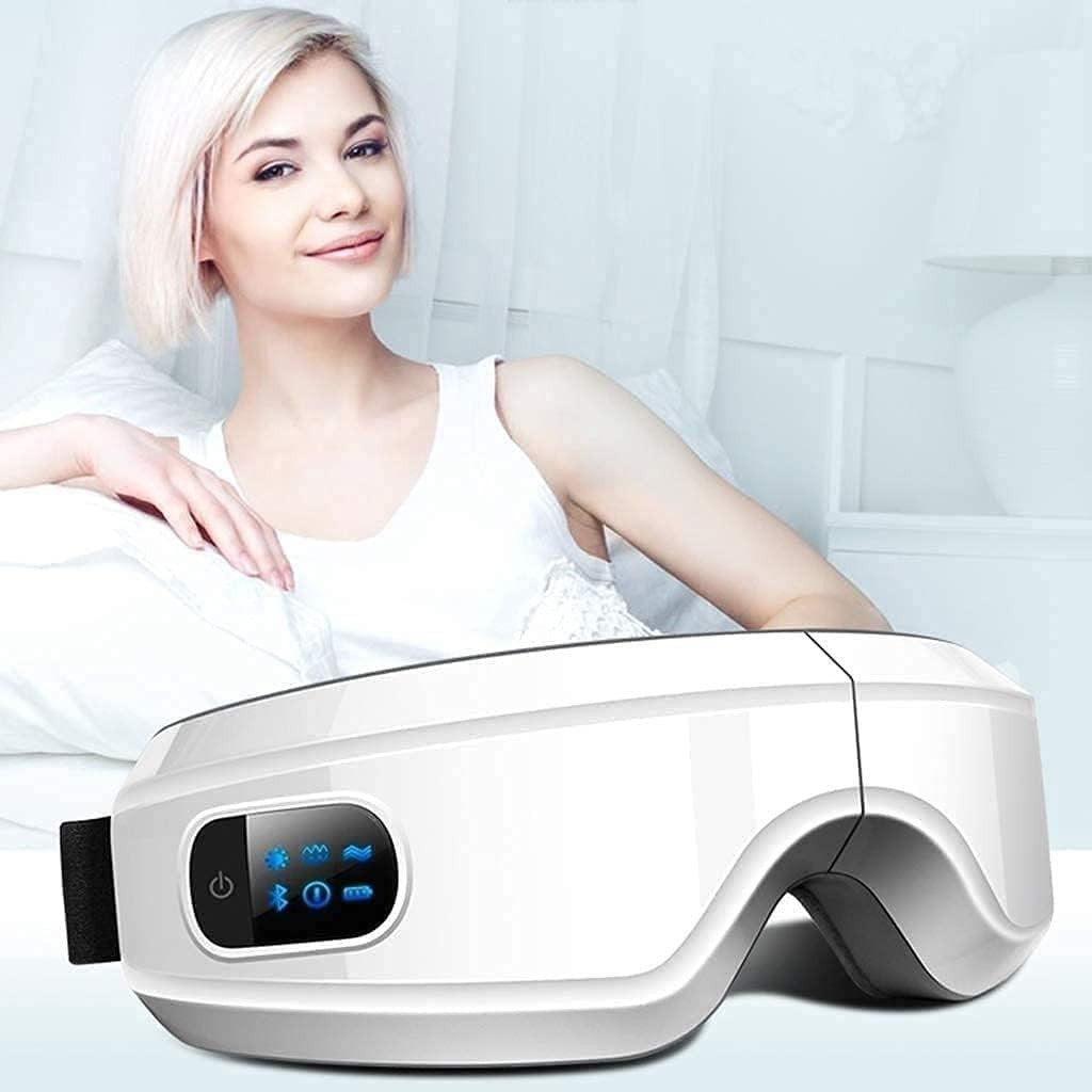 Heated Eye Massager Bluetooth Air Compression Foldable Mask