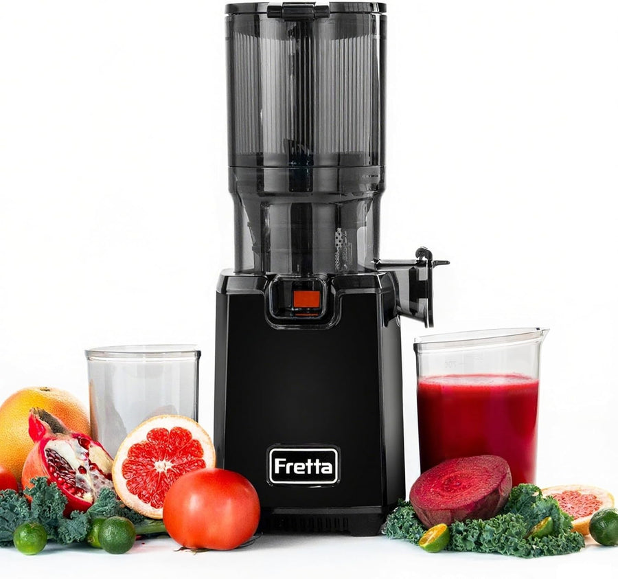 Cold Press Juicer 135mm Feed Chute Whole Fruit Slow Masticating 250W